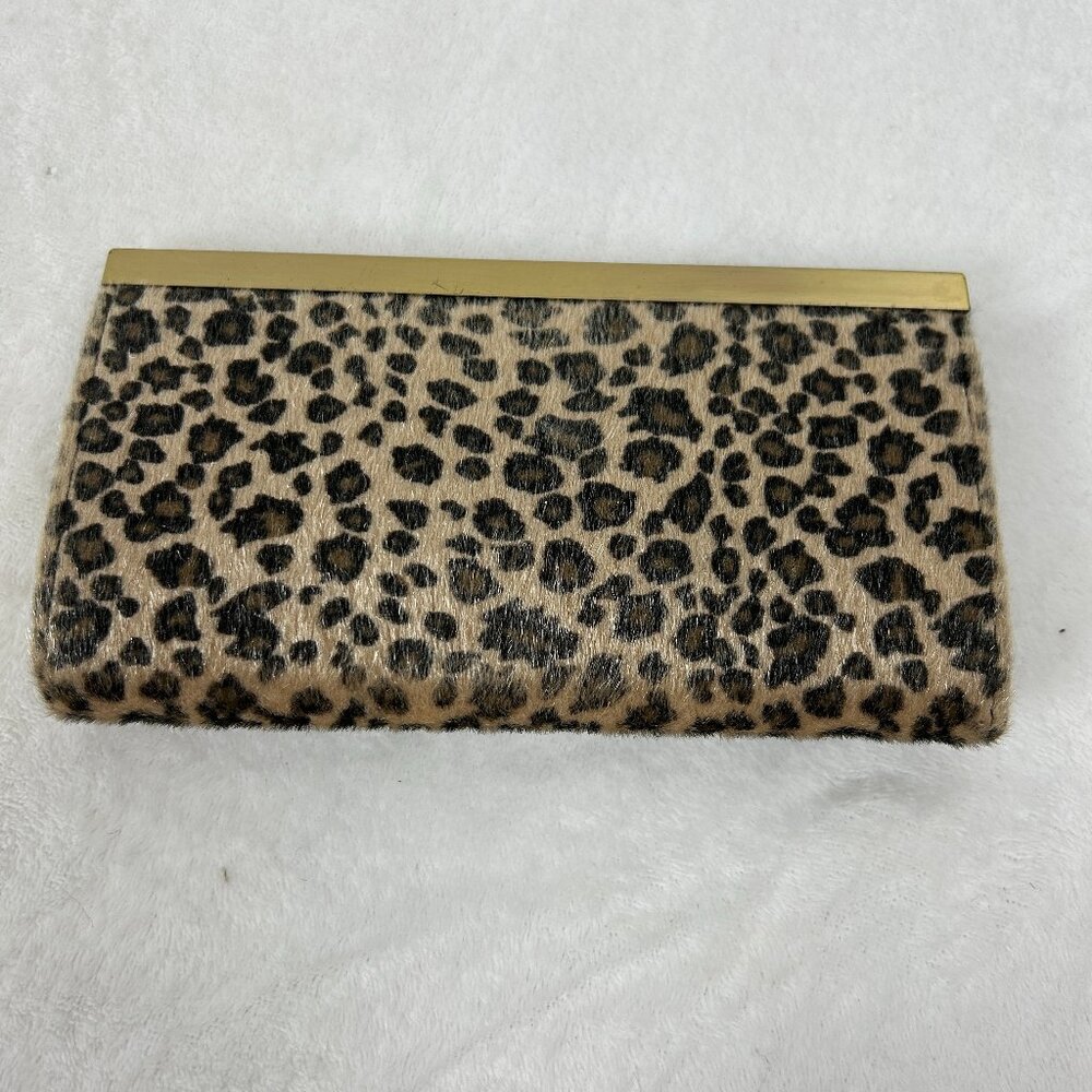 Kardashian Women's Leopard Print Faux Patent Leather Organizational Wallet